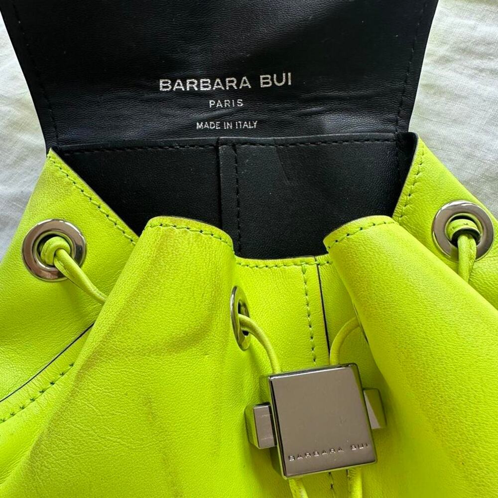 Barbara bui neon green leather - Picture 3 of 5